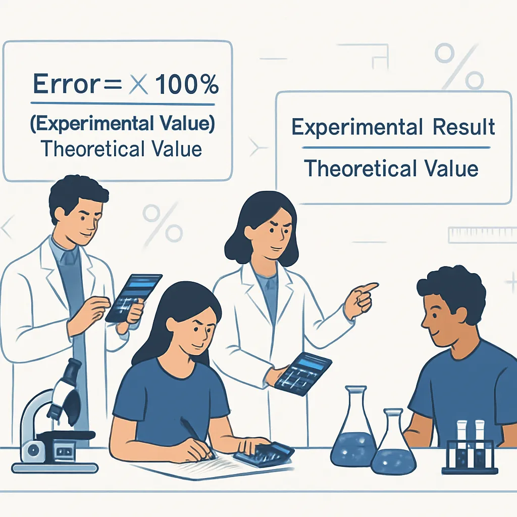 Percent Error Calculator showing clean calculator interface with number buttons operation symbols and display for accurate mathematical calculations online