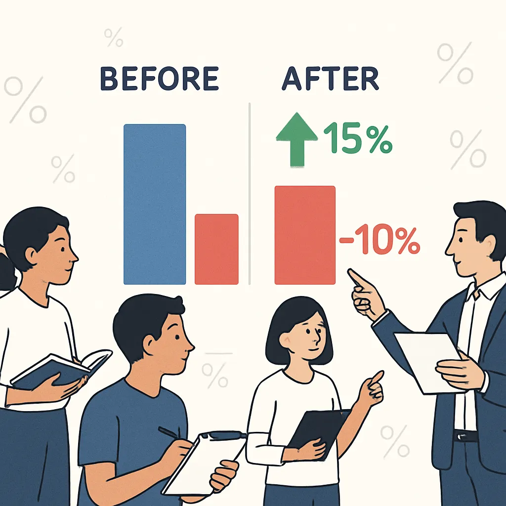 Percentage Change Calculator - Calculate % Difference 2025 Percentage Change Calculator providing comprehensive tools for calculating percentage differences between values with clear input sections automatic formatting